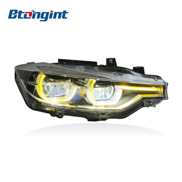Headlight Assembly For BMW 3‑Series F30 F35 2013‑2015 Retrofit New‑Style Scoop‑Shaped DRL LED Headlamp.