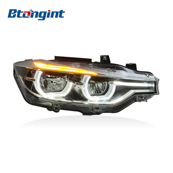 Headlight Assembly For BMW 3‑Series F30 F35 2013‑2015 Retrofit New‑Style Scoop‑Shaped DRL LED Headlamp.