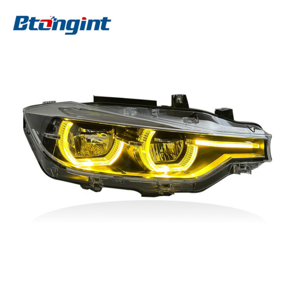 Headlight Assembly For BMW 3‑Series F30 F35 2013‑2015 Retrofit New‑Style Scoop‑Shaped DRL LED Headlamp.
