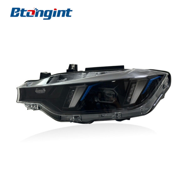 Headlight Assembly For BMW 3‑Series F30 2013‑2018 Retrofit Fangs‑Style LED Lens DRL Turn Signal
