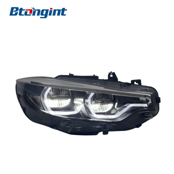 Headlight Assembly For BMW 4‑Series F32 F82 F36 2013‑2020 Old‑To‑New Retrofit Full‑LED Scoop‑Shaped Yellow DRL