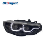 Headlight Assembly For BMW 4‑Series F32 F82 F36 2013‑2020 Old‑To‑New Retrofit Full‑LED Scoop‑Shaped Yellow DRL
