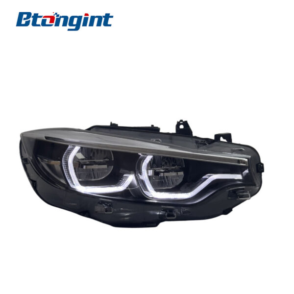 Headlight Assembly For BMW 4‑Series F32 F82 F36 2013‑2020 Old‑To‑New Retrofit Full‑LED Scoop‑Shaped Yellow DRL