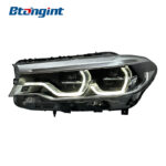 Headlight Assembly For BMW 5‑Series G30 G38 2018‑2020 Retrofit High‑Spec Scoop‑Shaped LED Lens Headlamp