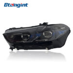 Headlight Assembly For BMW X5 G05 2019‑2022 Retrofit LED Laser Lens New‑Style DRL Turn Signal