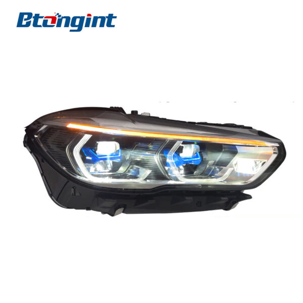 Headlight Assembly For BMW X5 G05 2019‑2023 Retrofit High‑Spec LED Lens DRL Turn Signal
