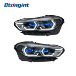Headlight Assembly For BMW X5 G05 2019‑2023 Retrofit High‑Spec LED Lens DRL Turn Signal