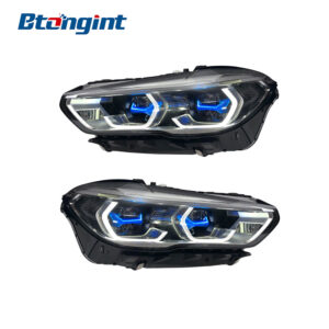 Headlight Assembly For BMW X5 G05 2019‑2023 Retrofit High‑Spec LED Lens DRL Turn Signal