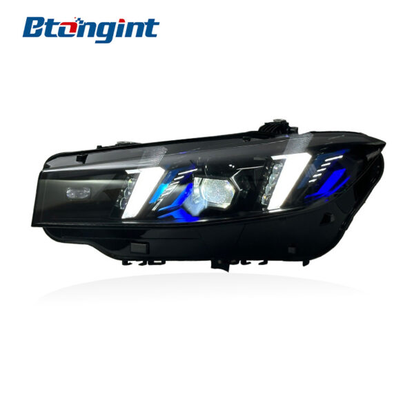 Headlight Assembly For BMW 3‑Series G20 G28 2023‑2024 Retrofit G22 Fangs‑Style DRL Headlamp