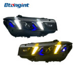 Headlight Assembly For BMW 3‑Series G20 G28 2023‑2024 Retrofit G22 Fangs‑Style DRL Headlamp