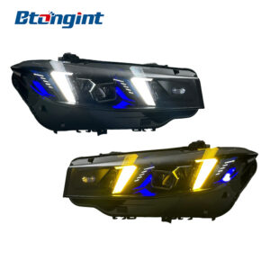 Headlight Assembly For BMW 3‑Series G20 G28 2023‑2024 Retrofit G22 Fangs‑Style DRL Headlamp