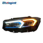 Headlight Assembly For BMW 3‑Series G20 G28 2023‑2025 Old‑To‑New Retrofit Blue‑Eyebrow Dual‑Color Laser Headlamp