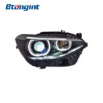Headlight Assembly For BMW 1‑Series F20 2012‑2015 Low‑Spec To High‑Spec Retrofit Angel‑Eye LED Lens Headlamp