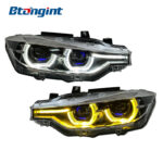 Headlight Assembly For BMW 3‑Series F30 F35 2013‑2018 Retrofit High‑Spec DRL LED Lens Headlamp
