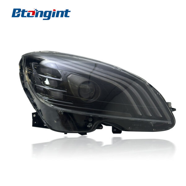 Headlight Assembly For Mercedes‑Benz C‑Class W204 2007‑2010 Retrofit Maybach‑Style LED DRL Headlamp