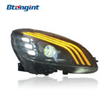 Headlight Assembly For Mercedes‑Benz C‑Class W204 2007‑2010 Retrofit Maybach‑Style LED DRL Headlamp