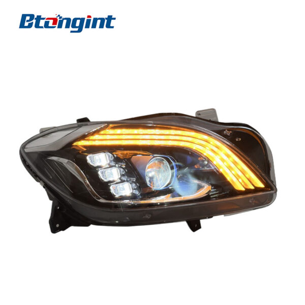 Headlight Assembly For Mercedes‑Benz ML‑Class W166 2012‑2015 Retrofit LED Headlamp With DRL & Dynamic Turn Signal
