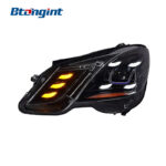 Headlight Assembly For Mercedes‑Benz E‑Class W212 2010‑2012 Retrofit LED Headlight Lens DRL & Sequential Turn Signal