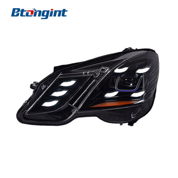 Headlight Assembly For Mercedes‑Benz E‑Class W212 2010‑2012 Retrofit LED Headlight Lens DRL & Sequential Turn Signal