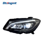 Headlight Assembly For Mercedes‑Benz CLA 2014‑2019 Retrofit Low To High Spec Light Guide Full‑LED DRL & Turn Light