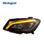 Headlight Assembly For Mercedes‑Benz CLA 2014‑2019 Retrofit Low To High Spec Light Guide Full‑LED DRL & Turn Light