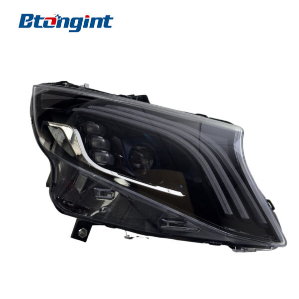 Headlight Assembly For Mercedes‑Benz V‑Class Vito 2016‑2023 Retrofit Maybach‑Style LED Headlamp DRL & Sequential Light