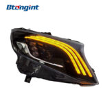 Headlight Assembly For Mercedes‑Benz V‑Class Vito 2016‑2023 Retrofit Maybach‑Style LED Headlamp DRL & Sequential Light