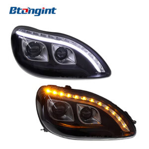 Headlight Assembly For Mercedes‑Benz S‑Class W220 2002‑2005 Retrofit LED DRL & Dynamic Turn Signal Headlamp