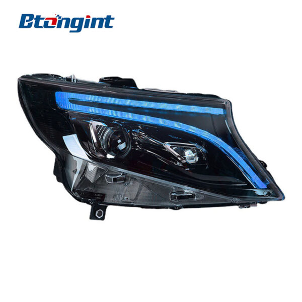 Headlight Assembly For Mercedes‑Benz Vito 2016‑2019 Retrofit LED Headlamp DRL & Sequential Turn Signal