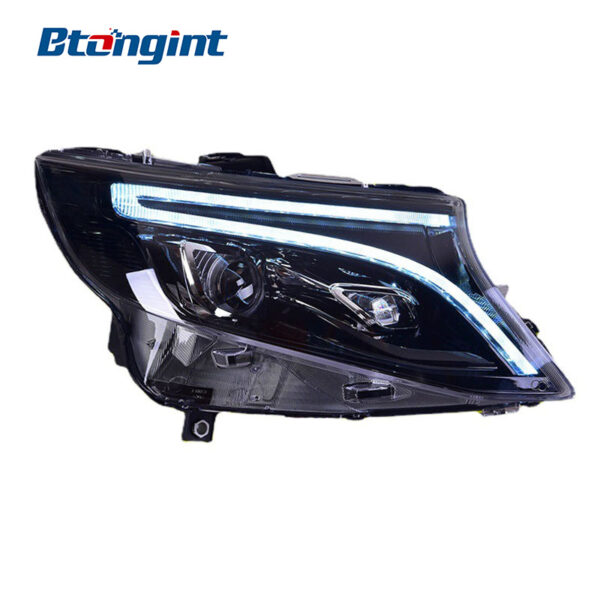 Headlight Assembly For Mercedes‑Benz Vito 2016‑2019 Retrofit LED Headlamp DRL & Sequential Turn Signal