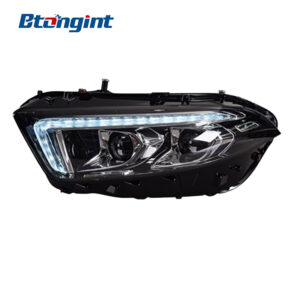 Headlight Assembly For Mercedes‑Benz A‑Class 2019 A180L Retrofit DRL & Sequential Turn Signal