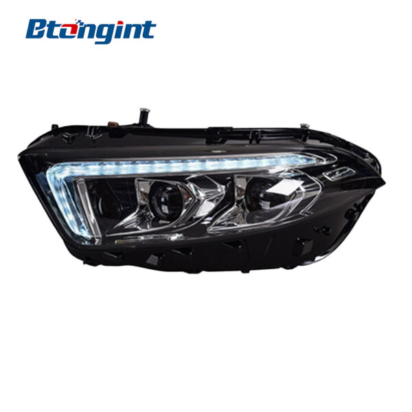 Headlight Assembly For Mercedes‑Benz A‑Class 2019 A180L Retrofit DRL & Sequential Turn Signal