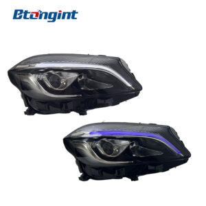 Headlight Assembly For Mercedes‑Benz A‑Class W176 2013‑2018 Retrofit AMG‑Style LED Lens Headlamp