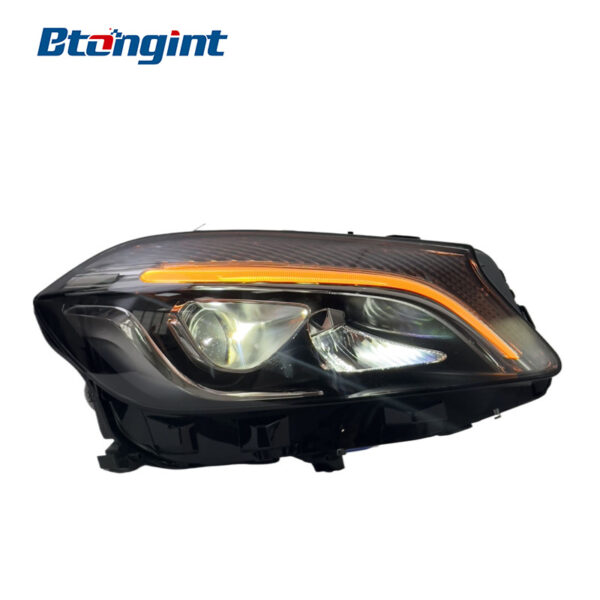 Headlight Assembly For Mercedes‑Benz A‑Class W176 2013‑2018 Retrofit AMG‑Style LED Lens Headlamp
