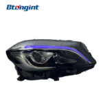 Headlight Assembly For Mercedes‑Benz A‑Class W176 2013‑2018 Retrofit AMG‑Style LED Lens Headlamp