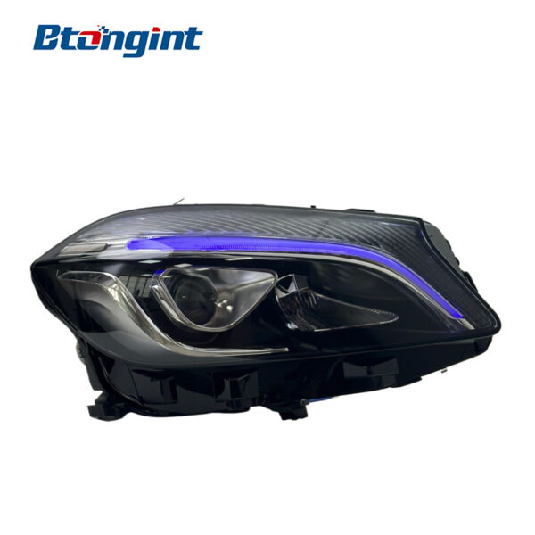 Headlight Assembly For Mercedes‑Benz A‑Class W176 2013‑2018 Retrofit AMG‑Style LED Lens Headlamp