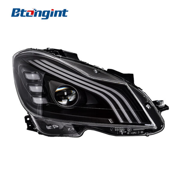 Headlight Assembly For Mercedes‑Benz C‑Class W204 2011‑2014 C180 C200 Retrofit Maybach‑Style LED Headlamp