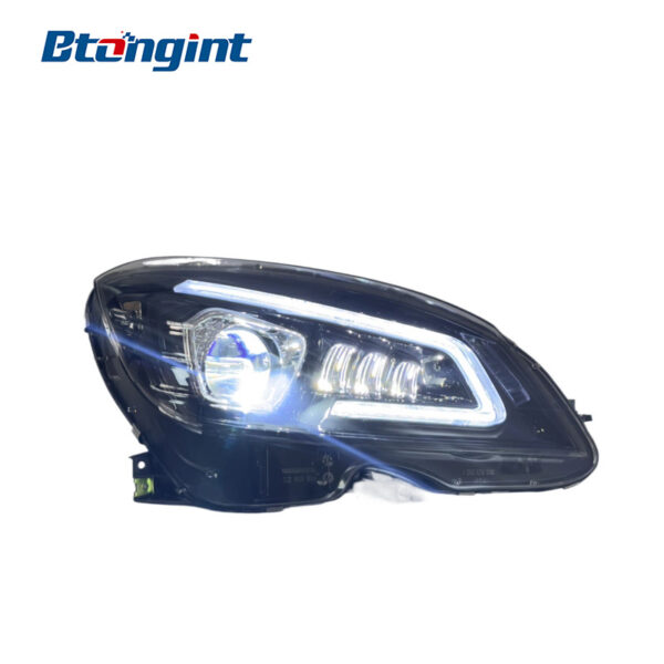 Headlight Assembly For Mercedes‑Benz C‑Class W204 C180 C200 C260 Retrofit LED Sequential Turn DRL