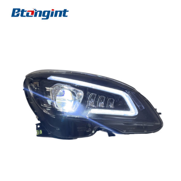 Headlight Assembly For Mercedes‑Benz C‑Class W204 C180 C200 C260 Retrofit LED Sequential Turn DRL
