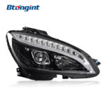 Headlight Assembly For Mercedes‑Benz C‑Class W204 2007‑2011 Xenon Retrofit LED DRL & Sequential Turn Signal