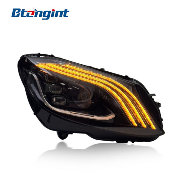 Headlight Assembly For Mercedes‑Benz C‑Class W205 2015‑2021 Retrofit S‑Class Maybach‑Style LED Headlamp