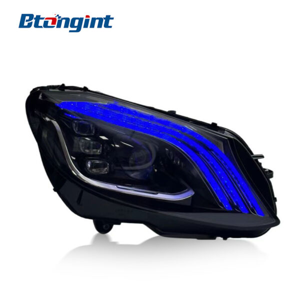 Headlight Assembly For Mercedes‑Benz C‑Class W205 2015‑2021 Retrofit S‑Class Maybach‑Style LED Headlamp