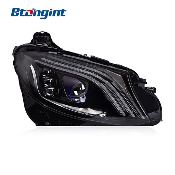Headlight Assembly For Mercedes‑Benz E‑Class W213 2016‑2020 E200 E260 Retrofit S‑Class Maybach‑Style LED Headlamp