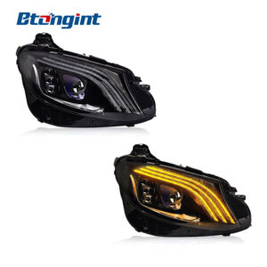 Headlight Assembly For Mercedes‑Benz E‑Class W213 2016‑2020 E200 E260 Retrofit S‑Class Maybach‑Style LED Headlamp