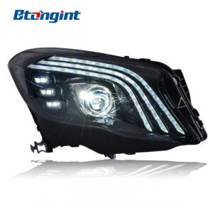 Headlight Assembly For Mercedes‑Benz GLA 2016‑2019 Retrofit Maybach‑Style LED DRL Lens Headlamp