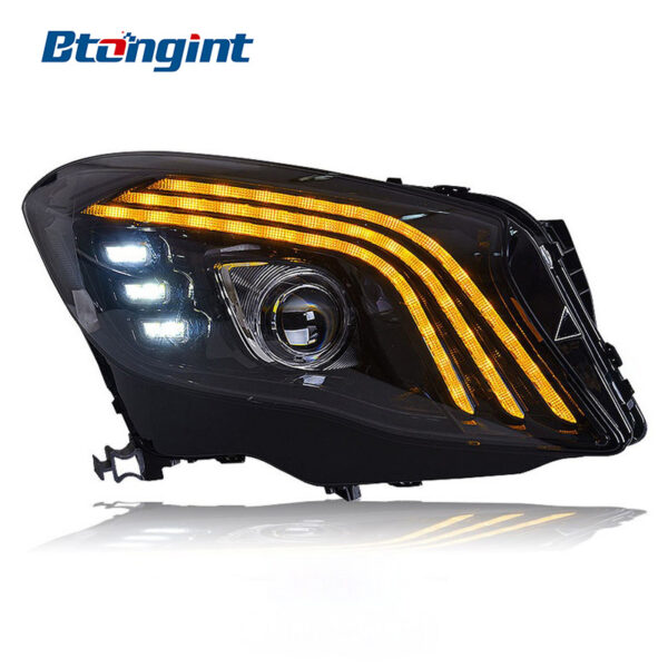 Headlight Assembly For Mercedes‑Benz GLA 2016‑2019 Retrofit Maybach‑Style LED DRL Lens Headlamp