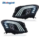 Headlight Assembly For Mercedes‑Benz GLA 2016‑2019 Retrofit Maybach‑Style LED DRL Lens Headlamp