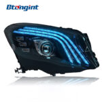 Headlight Assembly For Mercedes‑Benz GLA 2016‑2019 Retrofit Maybach‑Style LED DRL Lens Headlamp