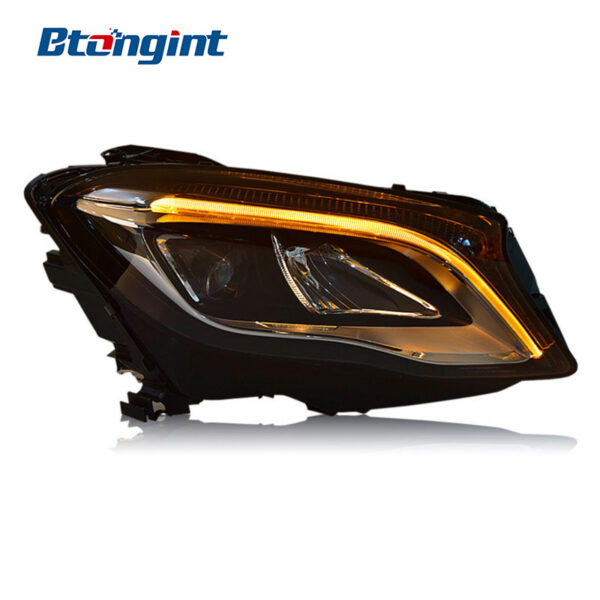 Headlight Assembly For Mercedes‑Benz GLA Retrofit High‑Spec One‑Touch Blue DRL LED Turning Headlamp