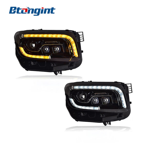 Headlight Assembly For Mercedes‑Benz GLB 2020‑2022 Retrofit LED Lens Headlamp DRL Sequential Turn
